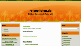 What Reisepiloten.de website looked like in 2012 (12 years ago)