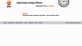 What Rejestrator.ipfon.pl website looked like in 2012 (12 years ago)