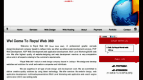 What Royalweb360.com website looked like in 2012 (12 years ago)