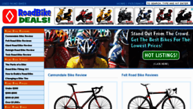 What Roadbikedeals.com website looked like in 2012 (11 years ago)