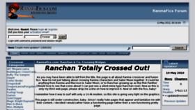 What Ranmafics.com website looked like in 2012 (11 years ago)