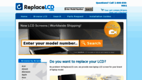What Replacelcd.com website looked like in 2012 (11 years ago)