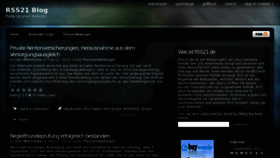 What Rss21.de website looked like in 2012 (11 years ago)