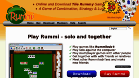 What Rummigame.com website looked like in 2012 (11 years ago)