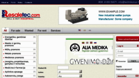 What Resaletec.com website looked like in 2012 (11 years ago)