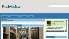 What Resmedica.pl website looked like in 2012 (11 years ago)