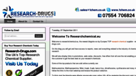What Researchchemical.eu website looked like in 2012 (11 years ago)