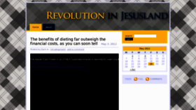 What Revolutioninjesusland.com website looked like in 2012 (11 years ago)
