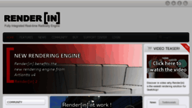 What Renderin.com website looked like in 2012 (11 years ago)