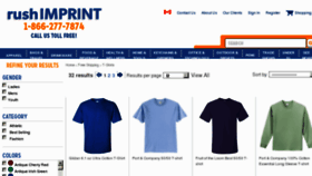 What Rushtshirts.com website looked like in 2012 (11 years ago)