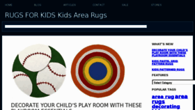 What Rugsforkids.net website looked like in 2012 (11 years ago)