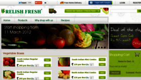 What Relishfresh.com website looked like in 2013 (11 years ago)