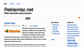 What Reklamlar.net website looked like in 2013 (11 years ago)