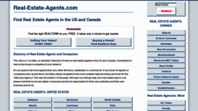 What Real-estate-agents.com website looked like in 2013 (11 years ago)