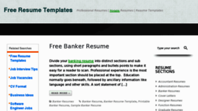 What Resumetemplatesz.org website looked like in 2013 (11 years ago)