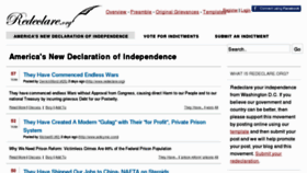 What Redeclare.org website looked like in 2013 (11 years ago)