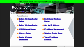 What Router.com website looked like in 2013 (11 years ago)