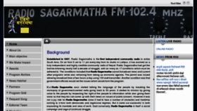 What Radiosagarmatha.org website looked like in 2013 (11 years ago)