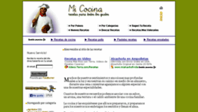 What Recetasmicocina.com website looked like in 2013 (10 years ago)