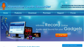 What Recordstreamingaudio.net website looked like in 2013 (10 years ago)