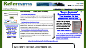 What Referearns.com website looked like in 2013 (10 years ago)