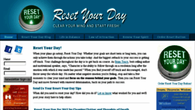 What Resetyourday.com website looked like in 2013 (10 years ago)