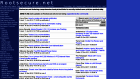 What Rootsecure.net website looked like in 2013 (10 years ago)