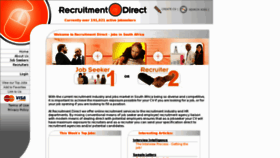 What Recruitmentdirect.co.za website looked like in 2013 (10 years ago)