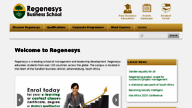 What Regenesys.co.za website looked like in 2013 (12 years ago)