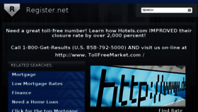 What Register.net website looked like in 2013 (10 years ago)