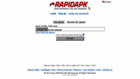What Rapidapk.com website looked like in 2013 (10 years ago)