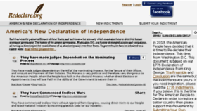 What Redeclare.org website looked like in 2013 (10 years ago)