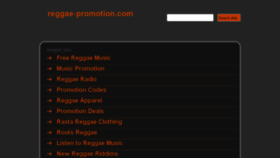 What Reggae-promotion.com website looked like in 2013 (10 years ago)