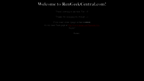 What Rengeekcentral.com website looked like in 2013 (10 years ago)