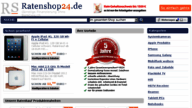 What Ratenshop24.de website looked like in 2013 (10 years ago)