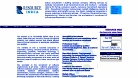 What Resourceindia.com website looked like in 2013 (10 years ago)