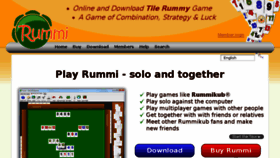 What Rummigame.com website looked like in 2013 (10 years ago)