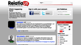 What Relatious.com website looked like in 2013 (10 years ago)