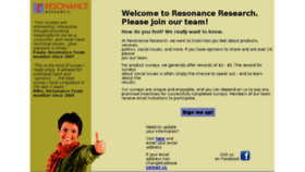 What Resonanceresearch.net website looked like in 2013 (10 years ago)