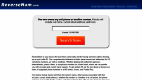What Reversenum.com website looked like in 2013 (10 years ago)