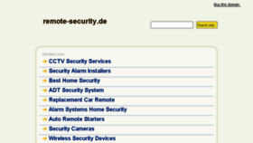 What Remote-security.de website looked like in 2013 (10 years ago)
