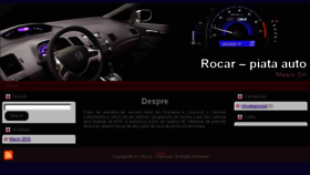 What Rocar.ro website looked like in 2013 (10 years ago)