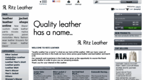 What Ritzleather.com website looked like in 2013 (10 years ago)