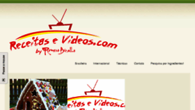 What Receitasevideos.com website looked like in 2013 (10 years ago)
