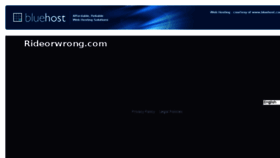 What Rideorwrong.com website looked like in 2013 (10 years ago)