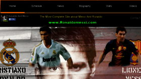 What Ronaldomessi.com website looked like in 2014 (10 years ago)