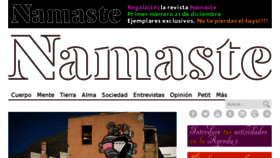 What Revistanamaste.com website looked like in 2014 (10 years ago)