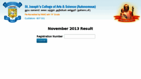What Result.sjctnc.edu.in website looked like in 2014 (10 years ago)