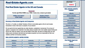 What Real-estate-agents.com website looked like in 2014 (10 years ago)