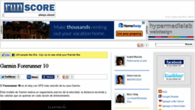What Runscore.net website looked like in 2014 (10 years ago)